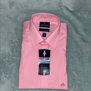 Stafford Men's Pink Dress Shirt